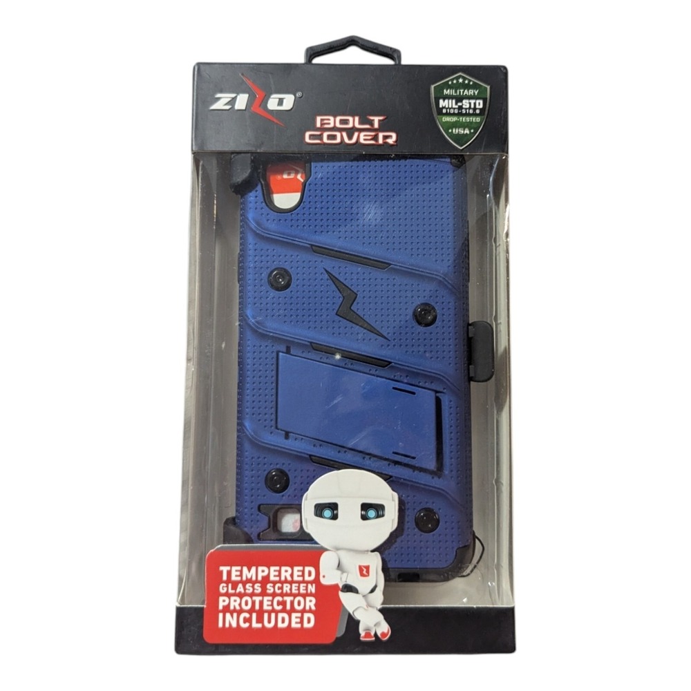 H6. Zizo Bolt Cover Holster Case For LG Ls676 - Blue/Black